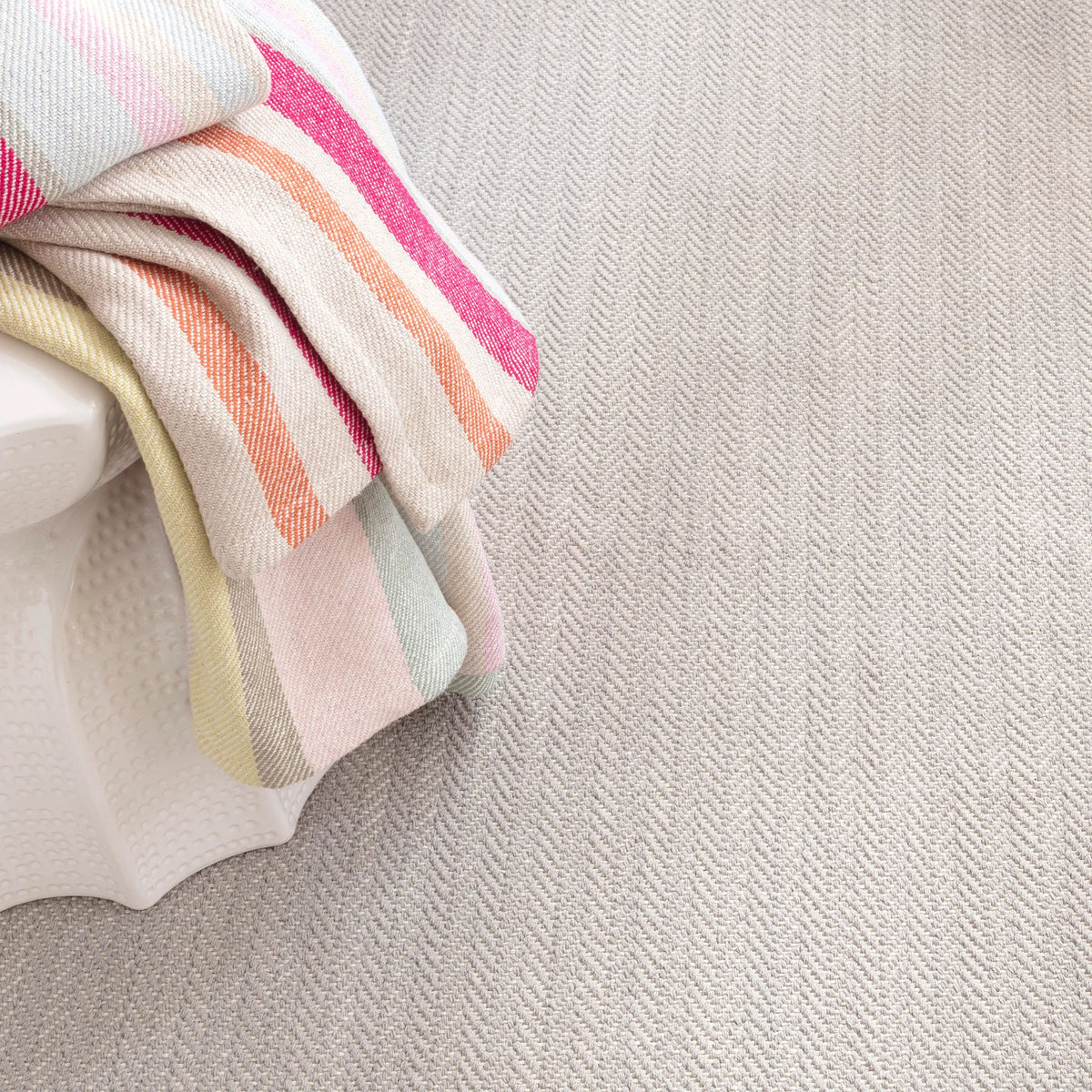 Herringbone Handwoven Cotton Rug