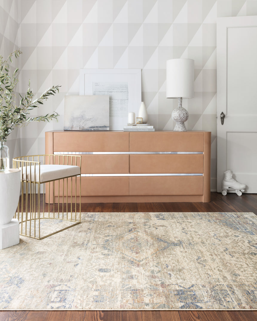 Revere Rug 06 | Ivory / Blue