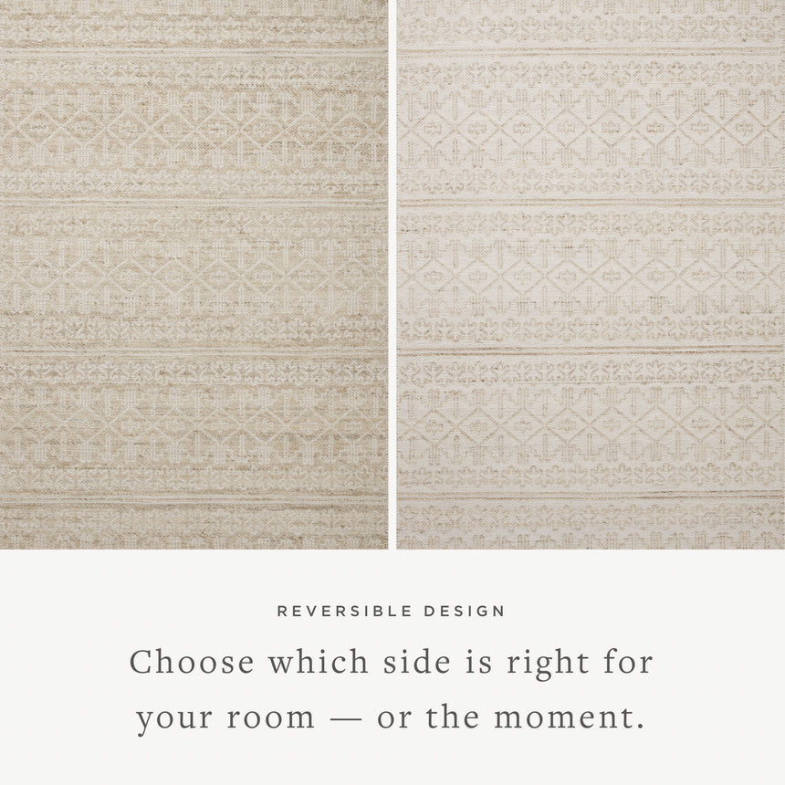 Rivers Rug 03 | Sand / Ivory