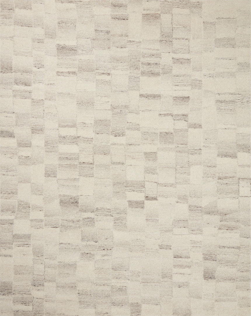 Rocky Rug 01 | Ivory / Silver