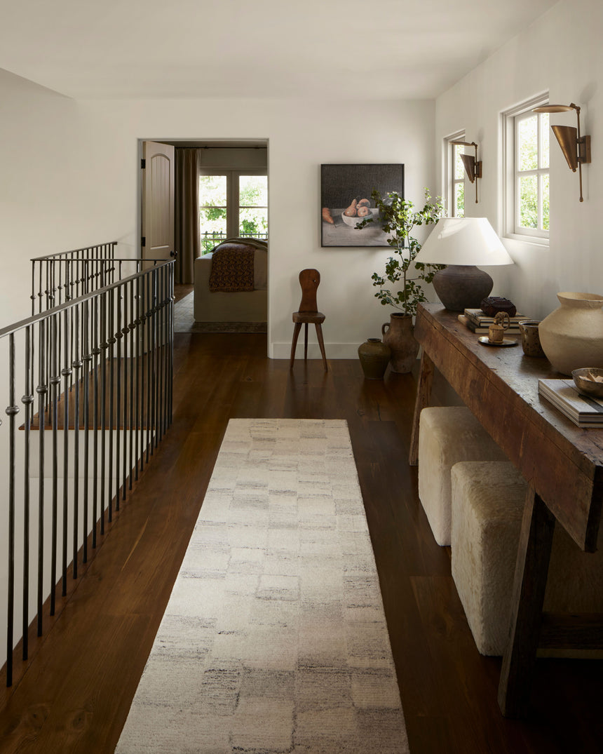 Rocky Rug 01 | Ivory / Silver