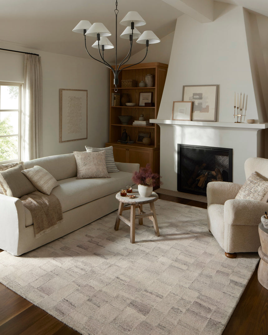 Rocky Rug 01 | Ivory / Silver