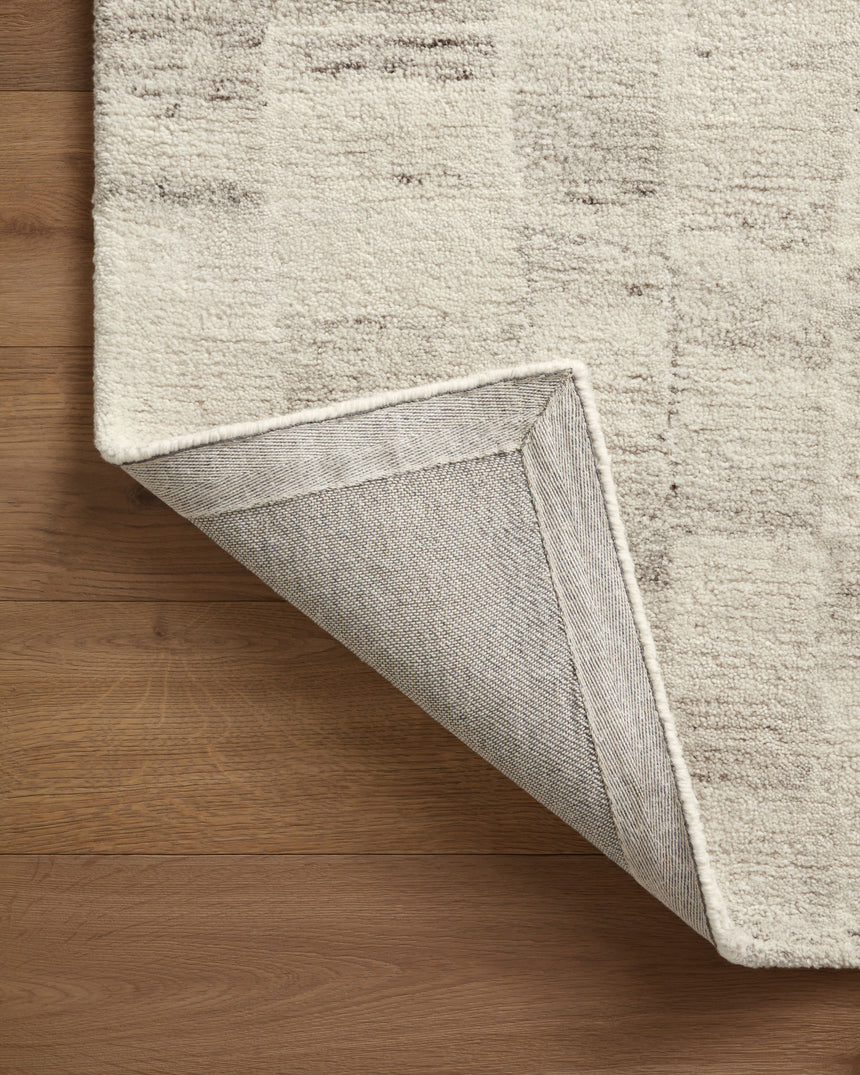 Rocky Rug 01 | Ivory / Silver