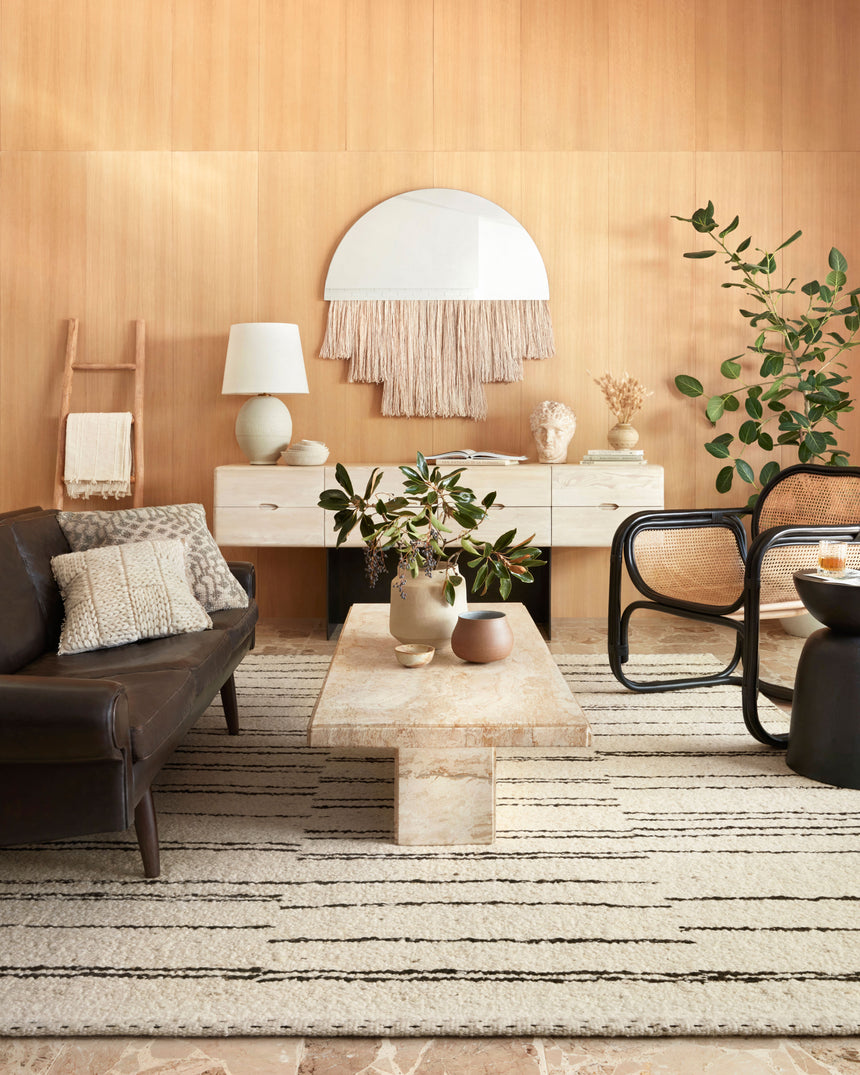 Roman Rug 04 | Natural / Charcoal