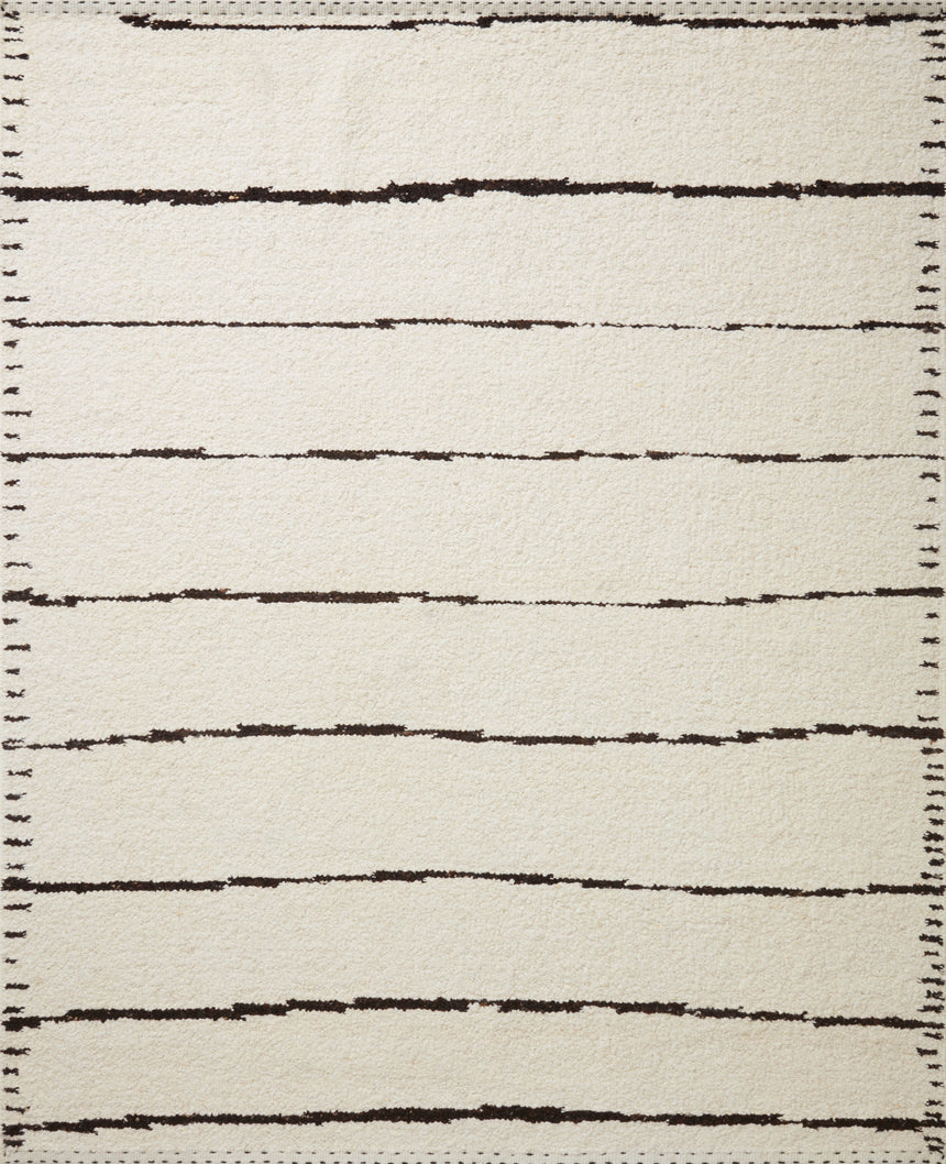 Roman Rug 05 | Ivory / Black