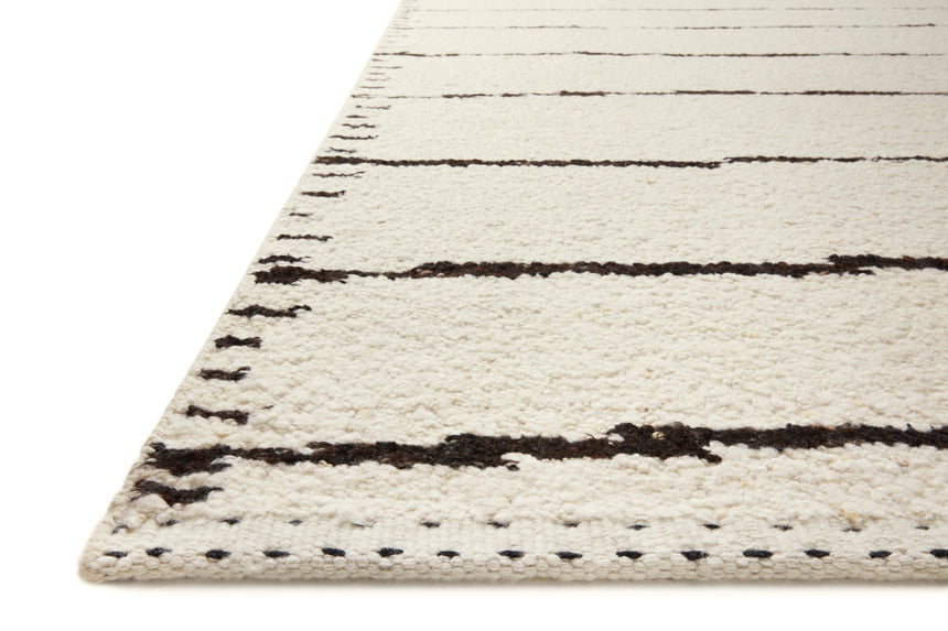 Roman Rug 05 | Ivory / Black
