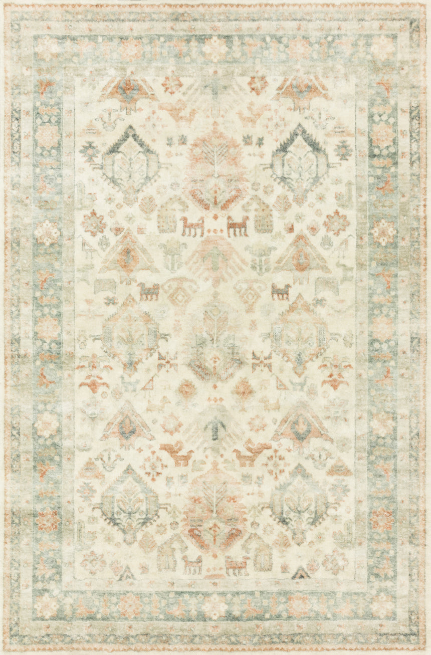 Rosette Rug 01 | Beige / Multi