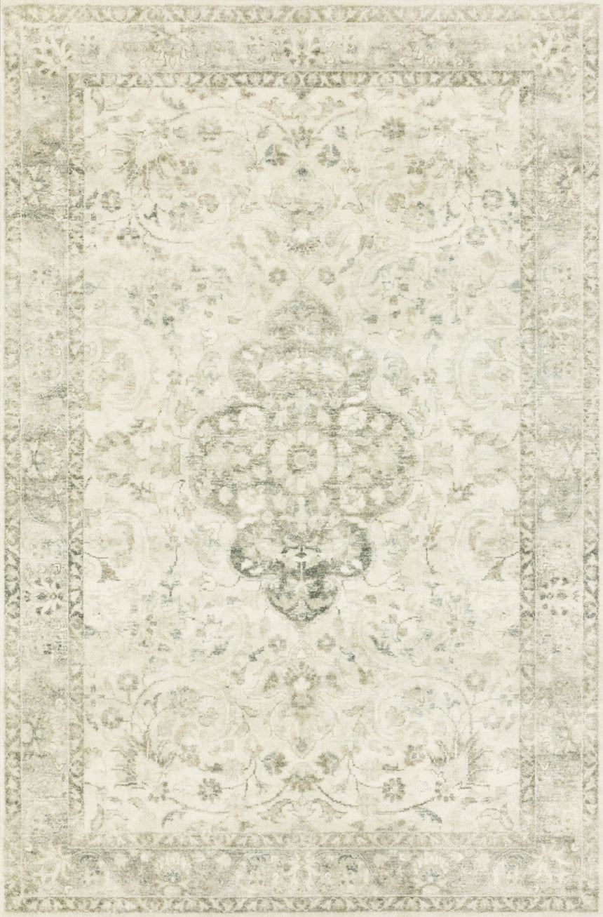Rosette Rug 02 | Ivory / Silver