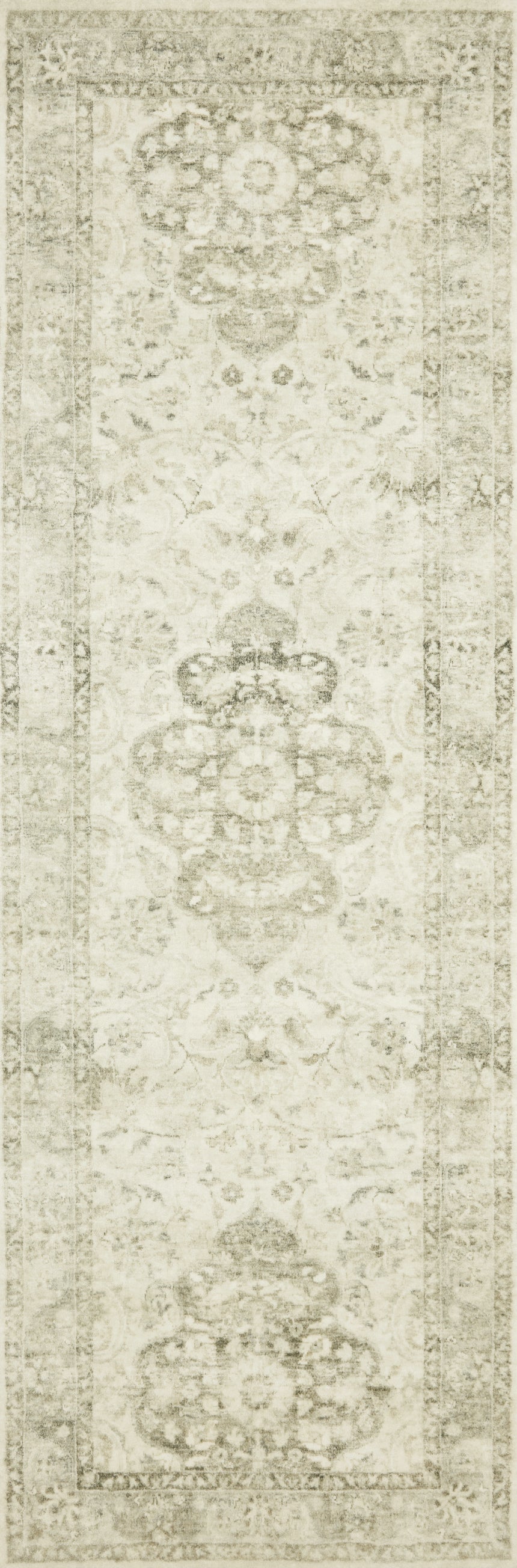 Rosette Rug 02 | Ivory / Silver