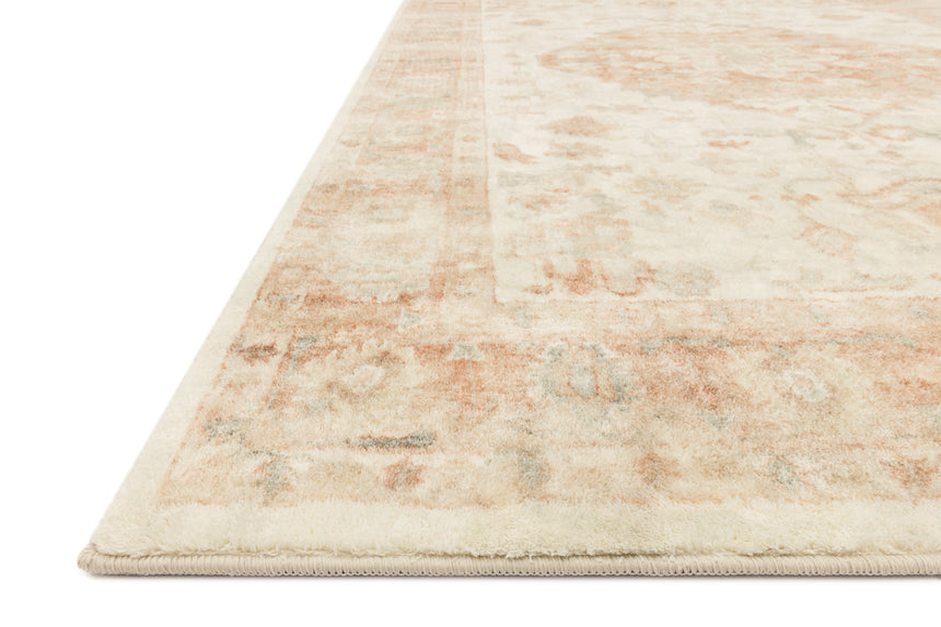 Rosette Rug 03 | Ivory / Terracotta