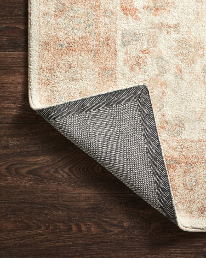 Rosette Rug 03 | Ivory / Terracotta