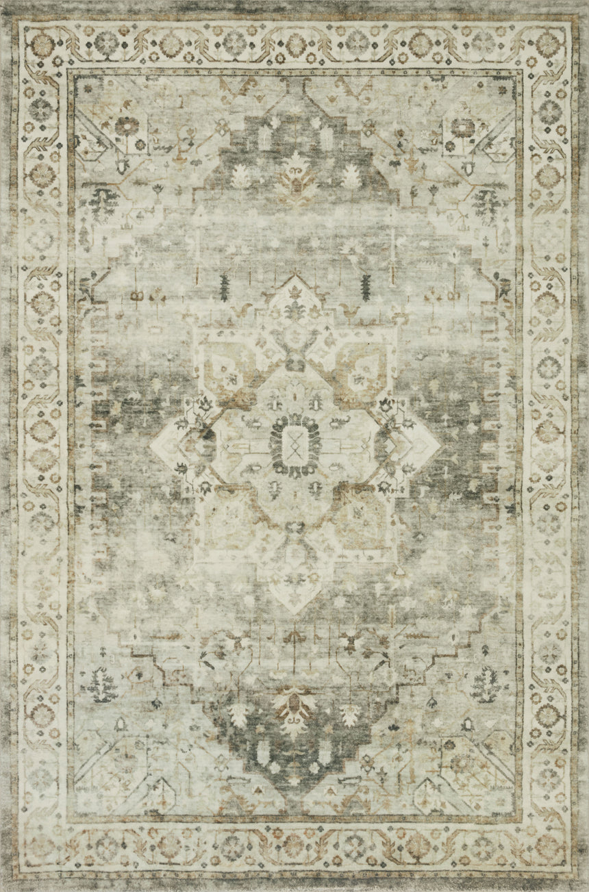 Rosette Rug 09 | Sage / Beige