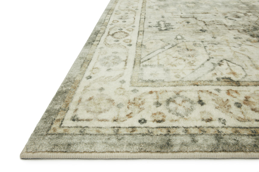 Rosette Rug 09 | Sage / Beige