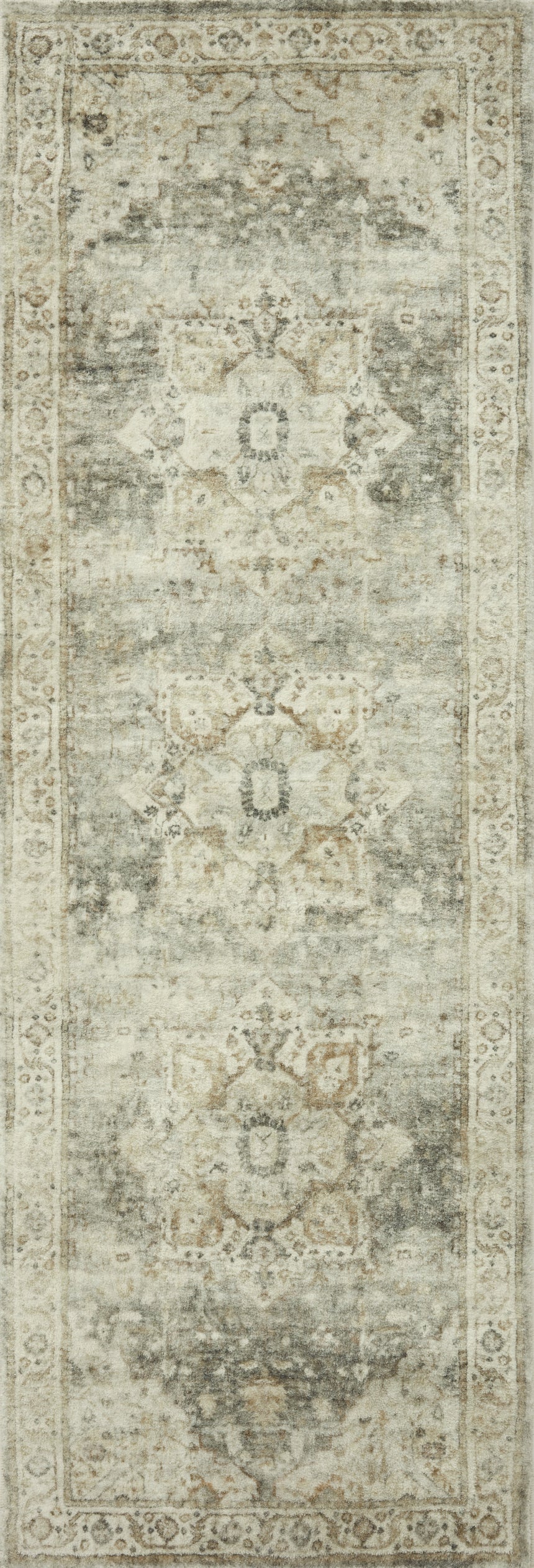 Rosette Rug 09 | Sage / Beige
