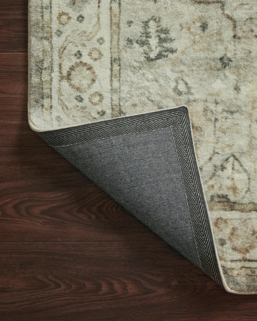 Rosette Rug 09 | Sage / Beige