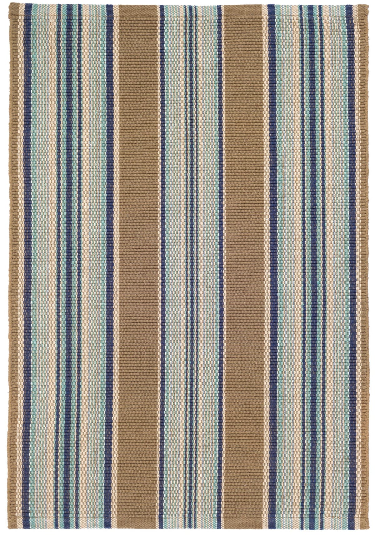 Heron Stripe Handwoven Cotton Rug