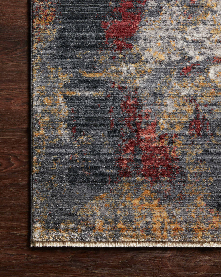 Samra Rug 03 | Dk. Grey / Spice