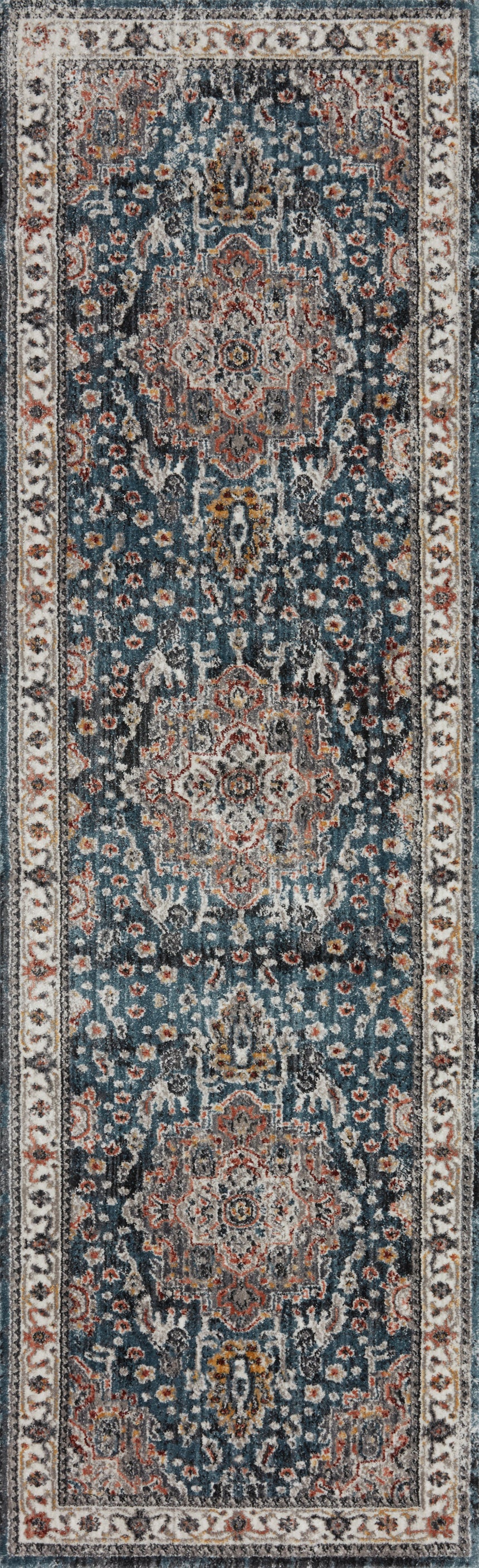 Samra Rug 04 | Slate / Multi