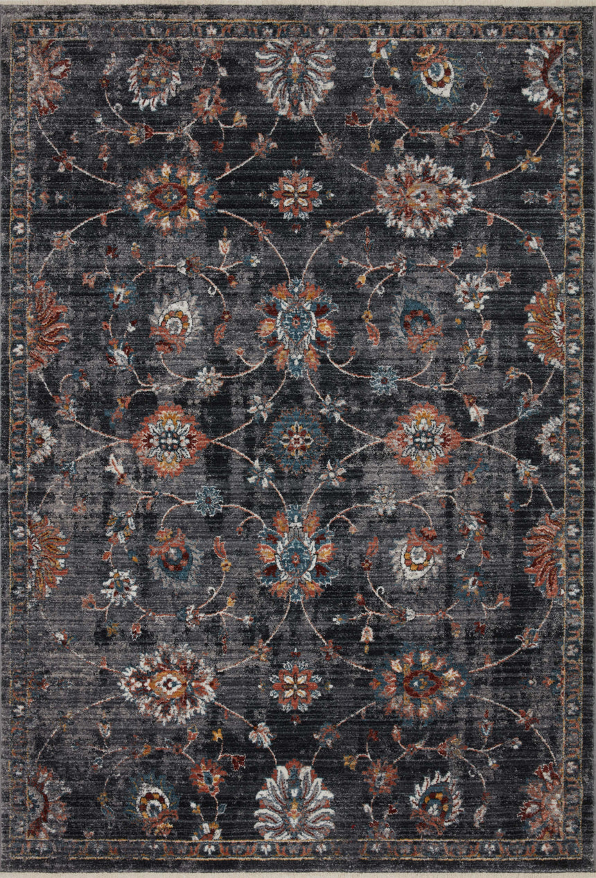 Samra Rug 08 | Charcoal / Multi