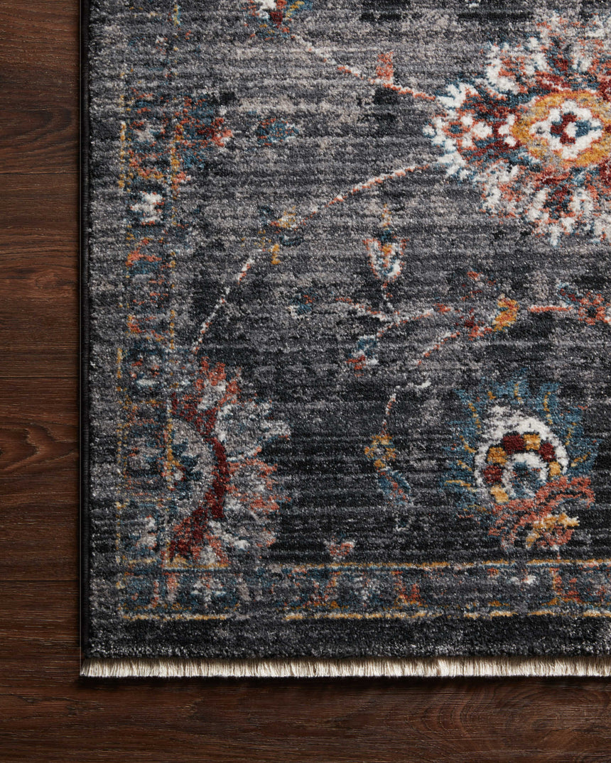 Samra Rug 08 | Charcoal / Multi