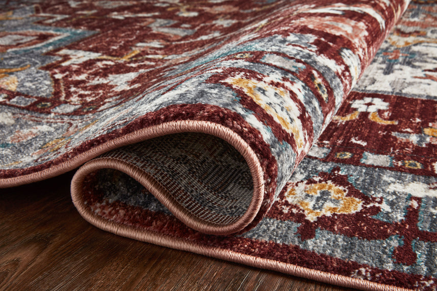 Samra Rug 10 | Brick / Grey