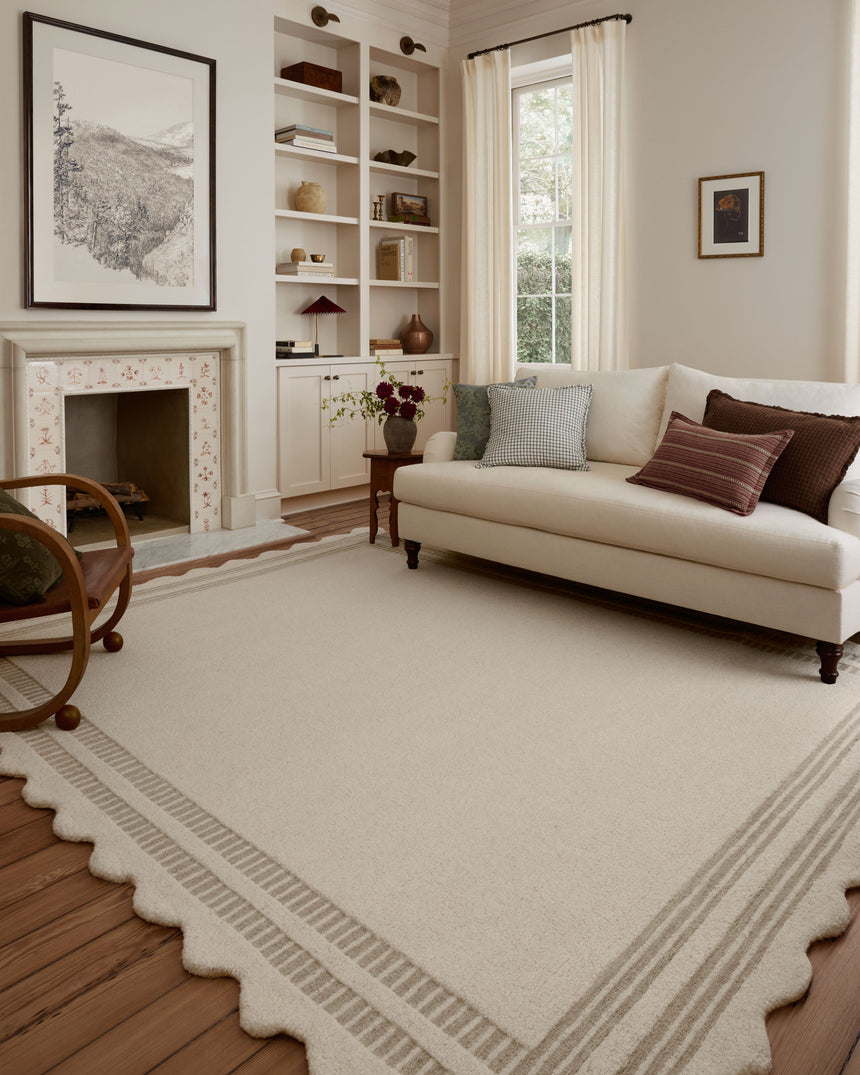 Scottie Rug 01 | Ivory / Grey