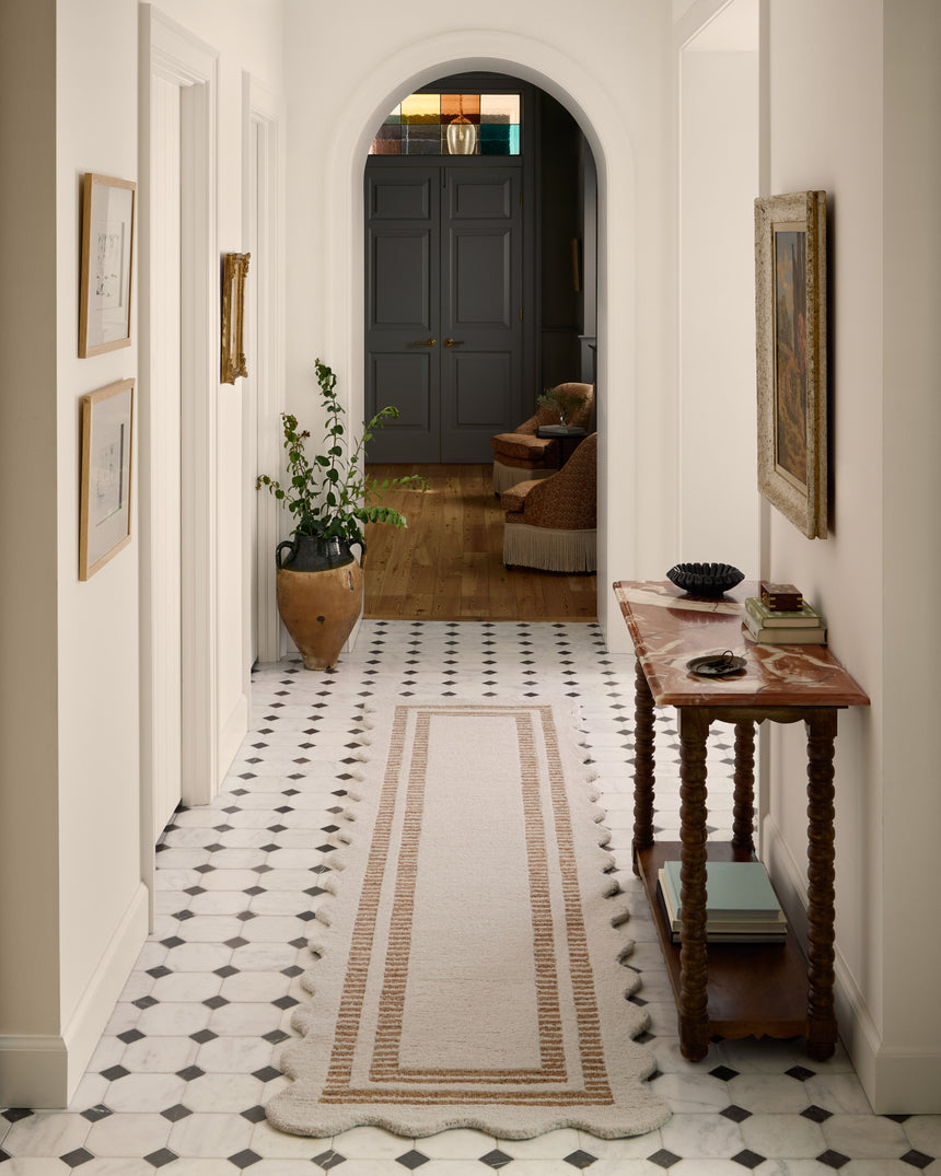 Scottie Rug 01 | Ivory / Rust