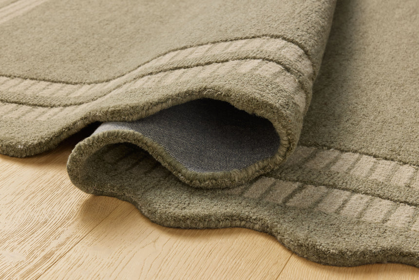Scottie Rug 01 | Olive / Pebble