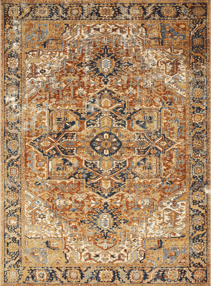 Sebastian Rug 03 | Red / Navy