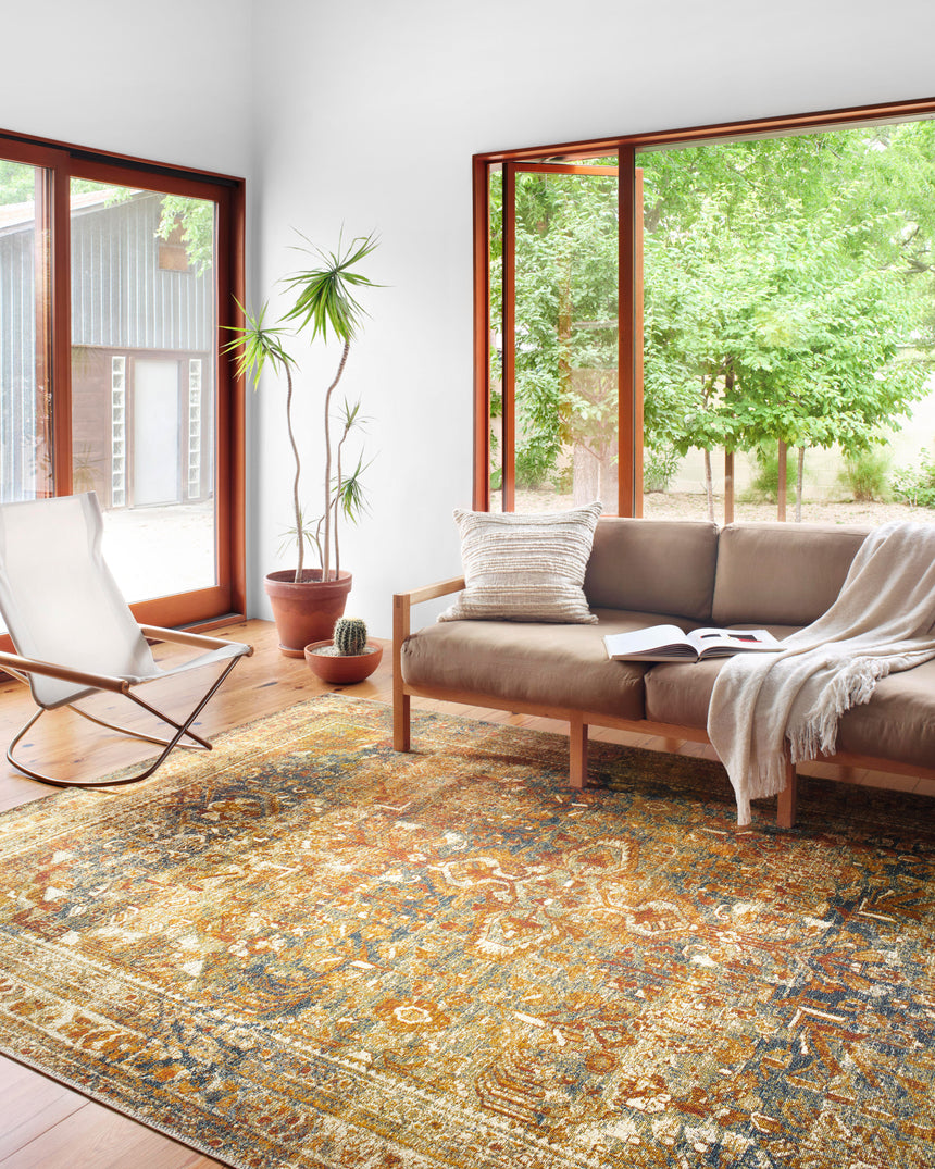 Sebastian Rug 04 | Lagoon / Spice