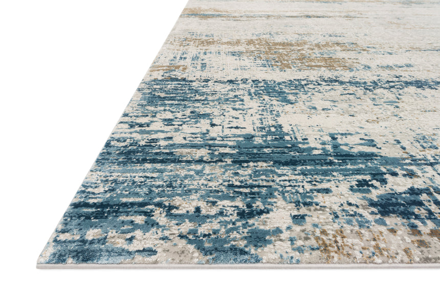Sienne Rug 05 | Ivory / Azure