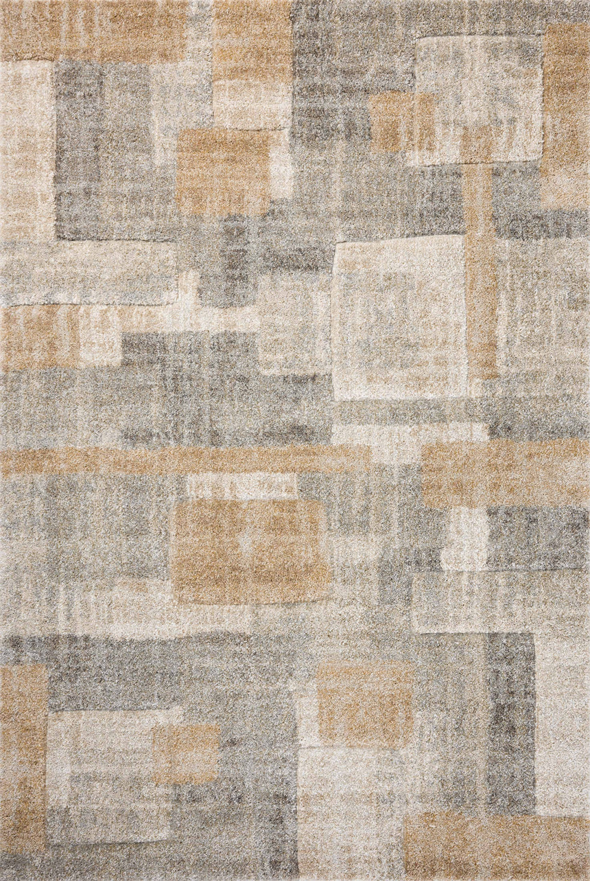 Silas Rug 06 | Stone / Wheat