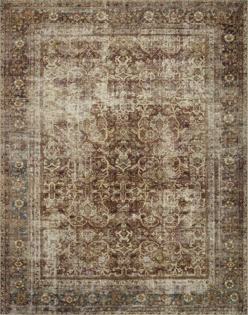 Sinclair Rug 01 | Rust / Lagoon