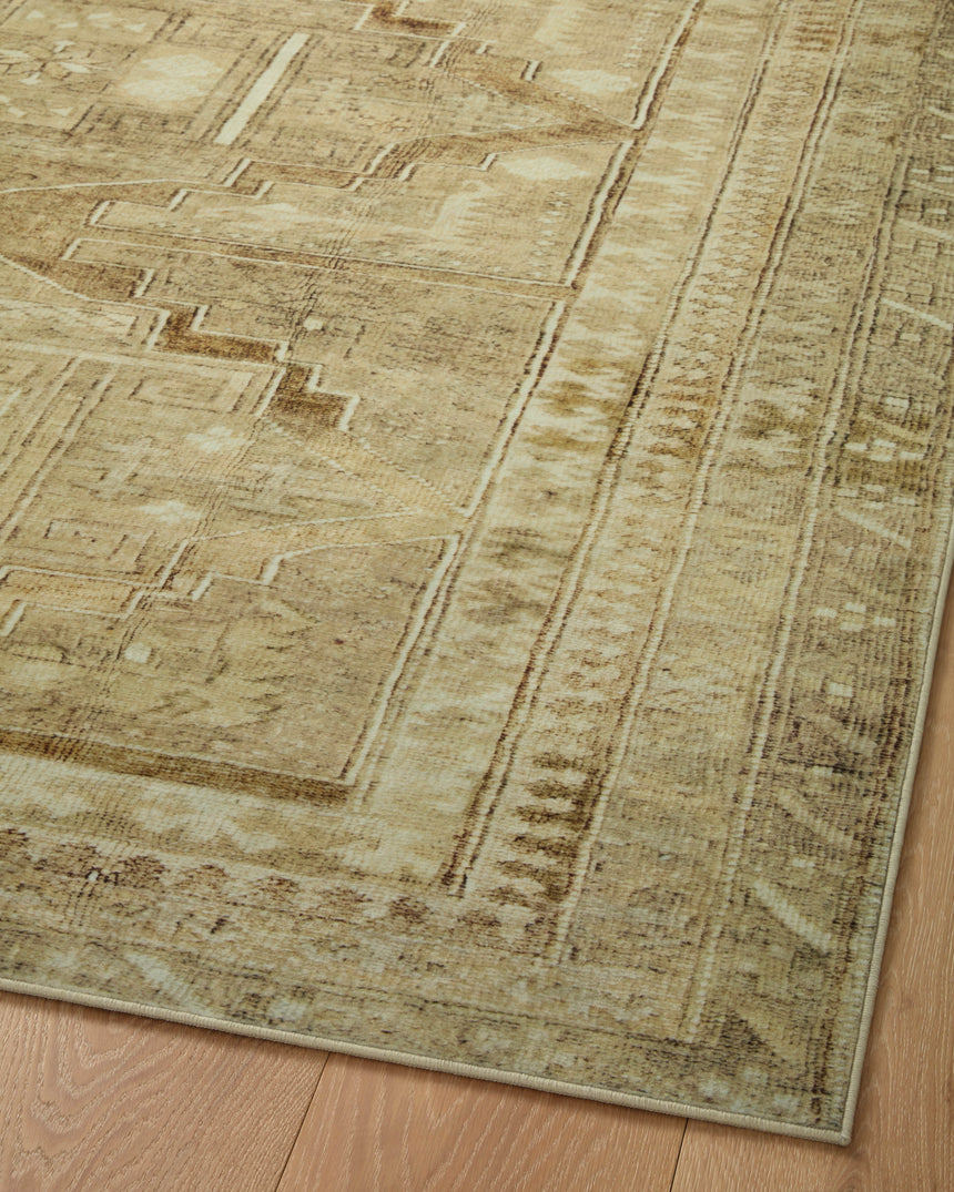 Sinclair Rug 02 | Khaki / Tobacco