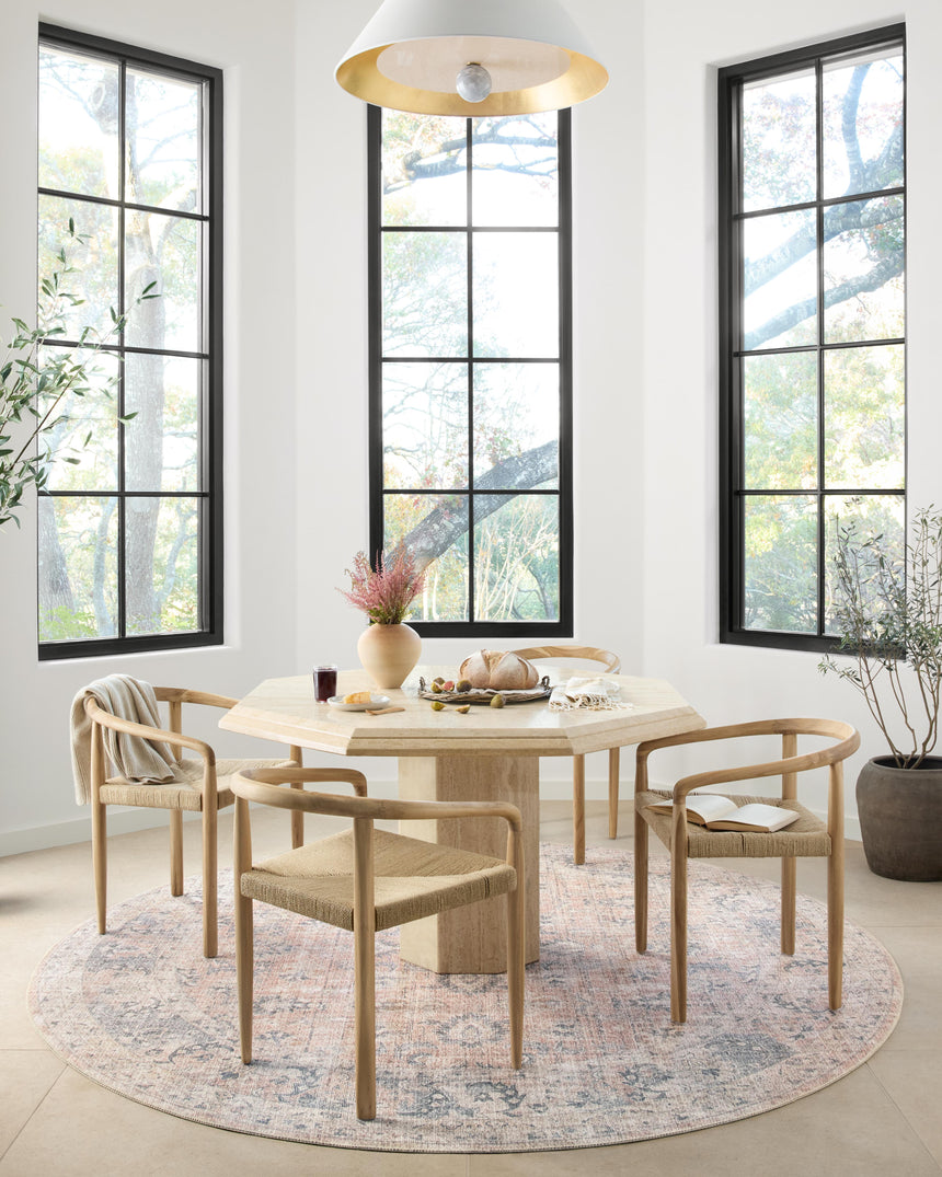 Skye Rug 01 | Blush / Grey