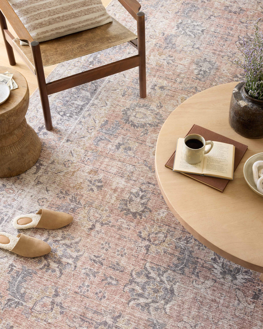 Skye Rug 01 | Blush / Grey