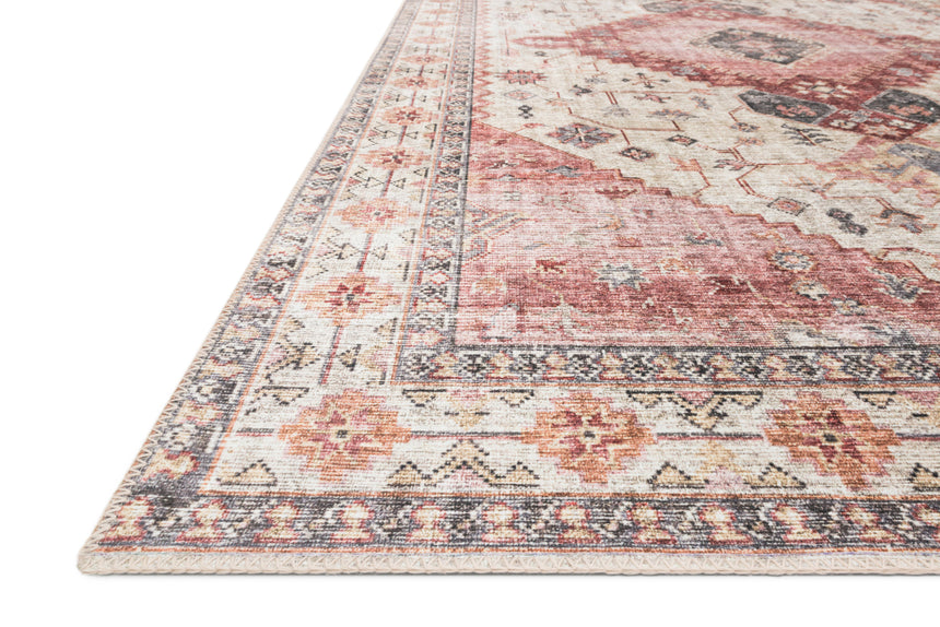 Skye Rug 02 | Ivory / Berry