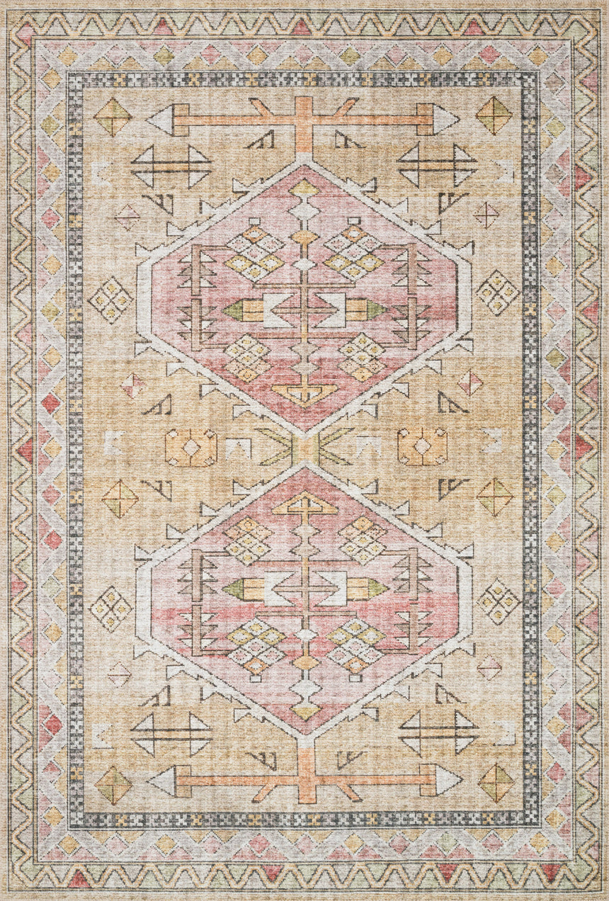 Skye Rug 04 | Gold / Blush
