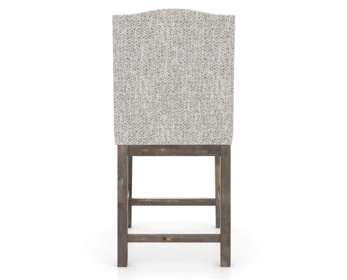 Canadel Champlain Upholstered Counter Stool 310A in FP Crypton® and 08 Shadow, back view