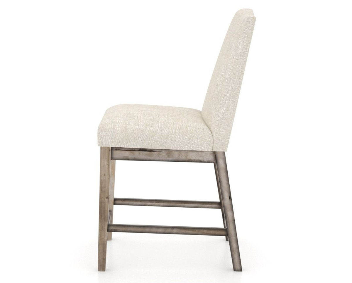 Canadel Champlain Upholstered Counter Stool 310A in FT InsideOut® and 72 Heritage Nature, side view