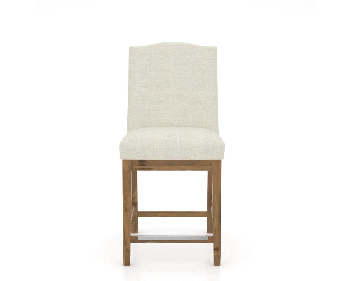 Canadel Champlain Counter Stool 310A in Oak Washed & Fabric TW, front view