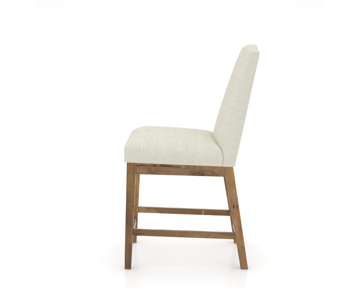 Canadel Champlain Counter Stool 310A in Oak Washed & Fabric TW, side view