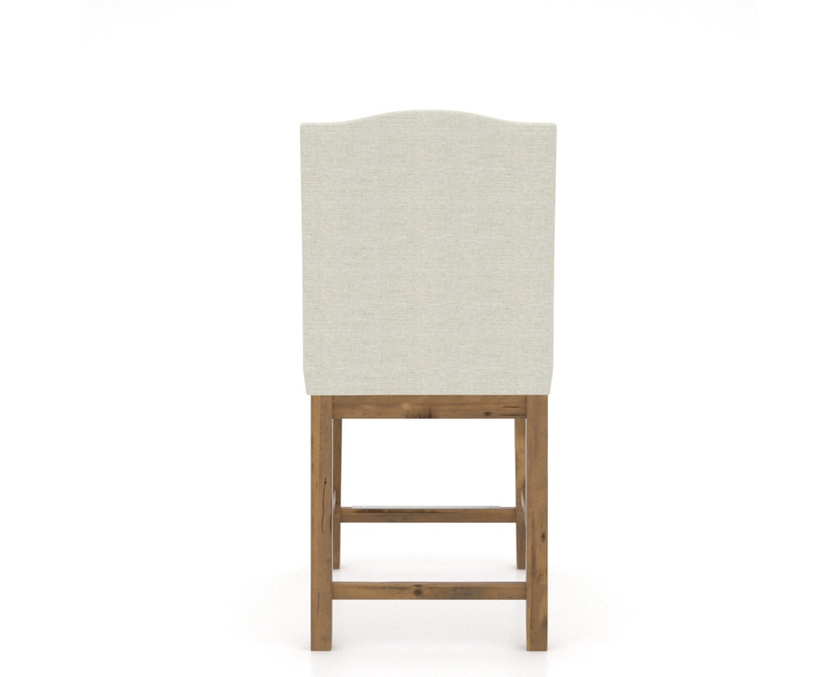 Canadel Champlain Counter Stool 310A in Oak Washed & Fabric TW, back view