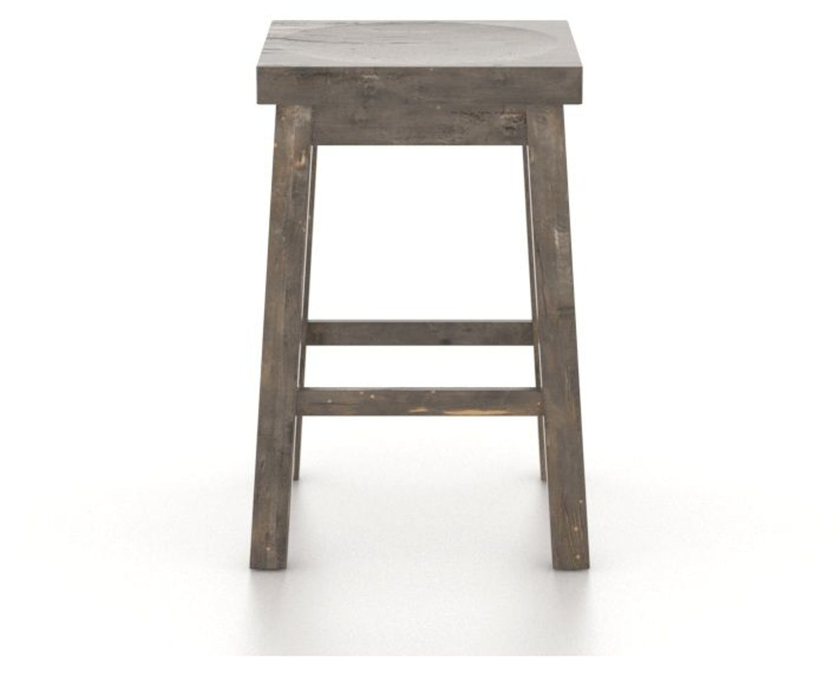Canadel Champlain Block Stool in Shadow, side view