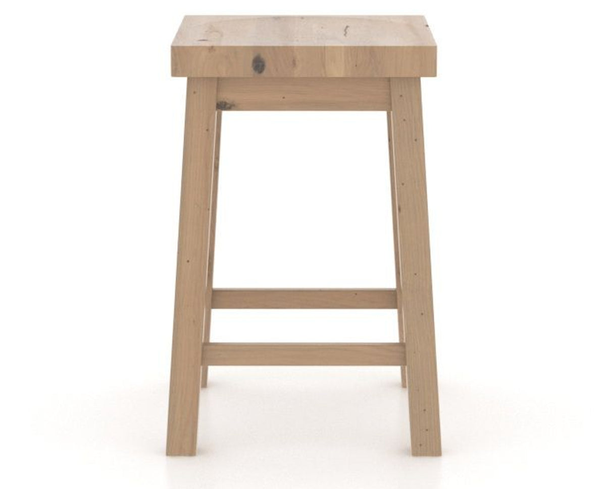 Canadel Loft Backless Counter Stool 5057 in 20 Caramel Washed, front view
