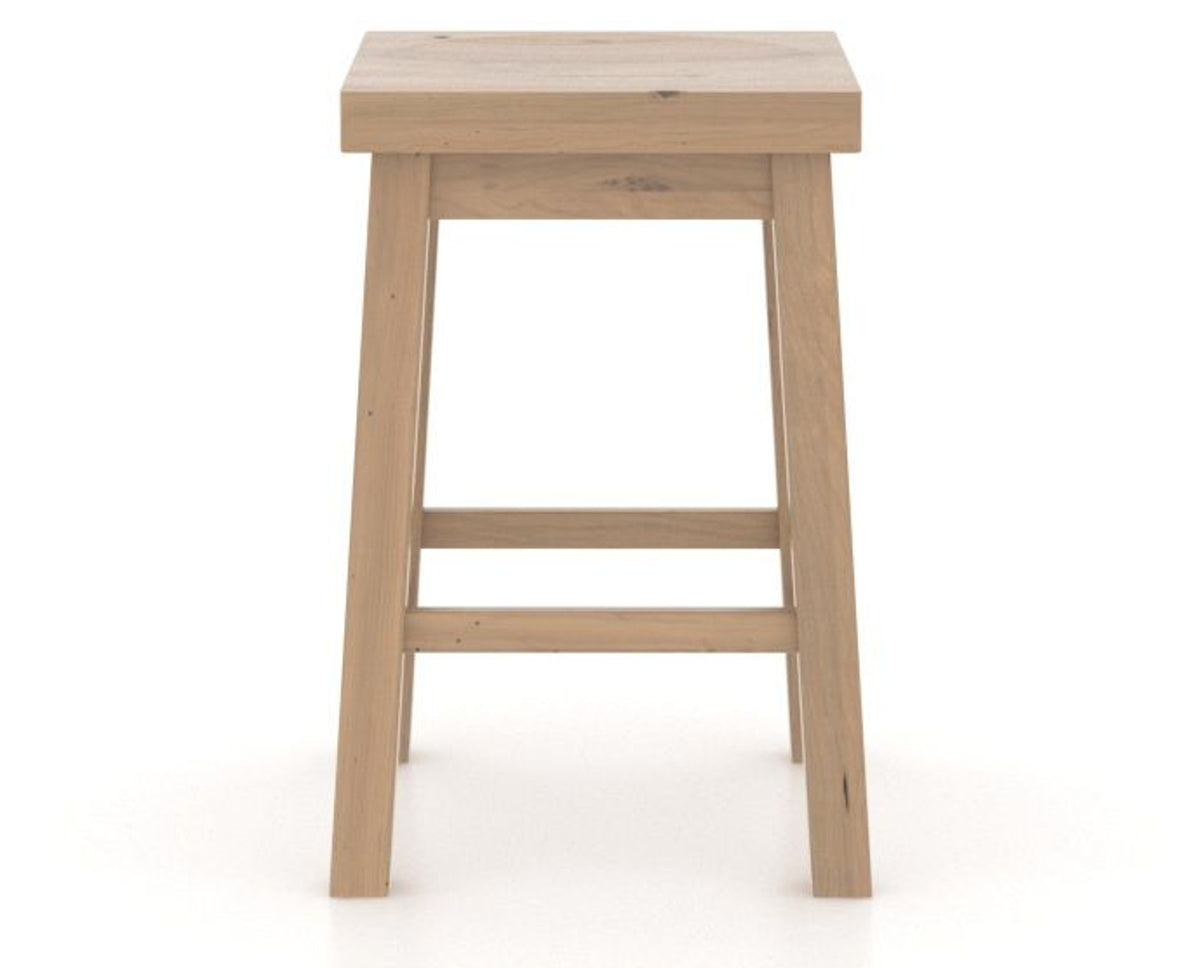 Canadel Loft Backless Counter Stool 5057 in 20 Caramel Washed, side view