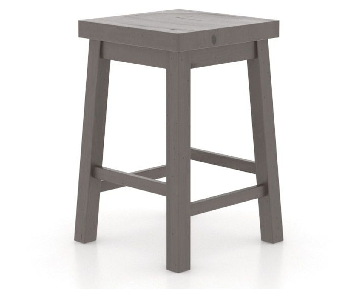 Canadel Loft Backless Counter Stool 5057 in 29 Hazelnut Washed, three-quarter view