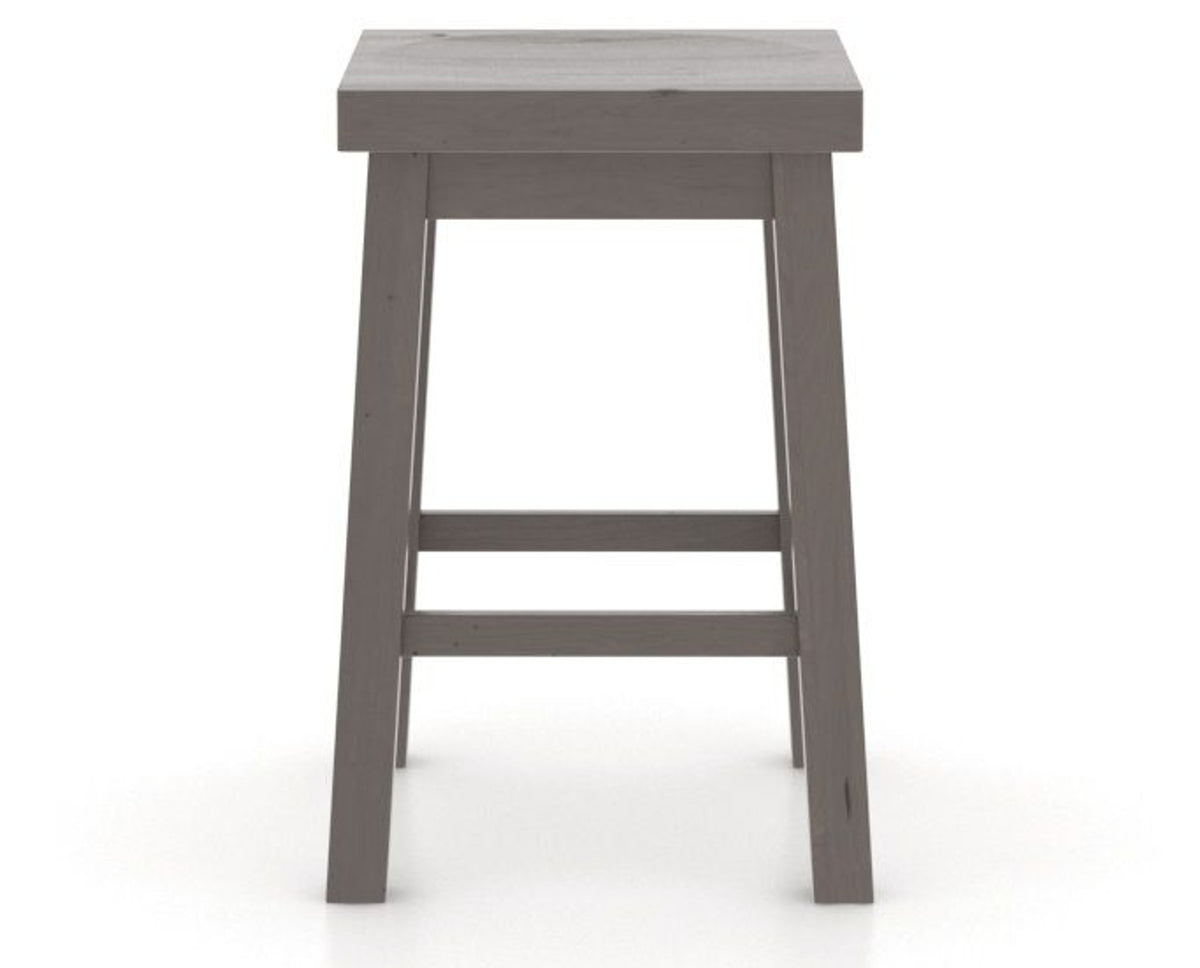 Canadel Loft Backless Counter Stool 5057 in 29 Hazelnut Washed, side view