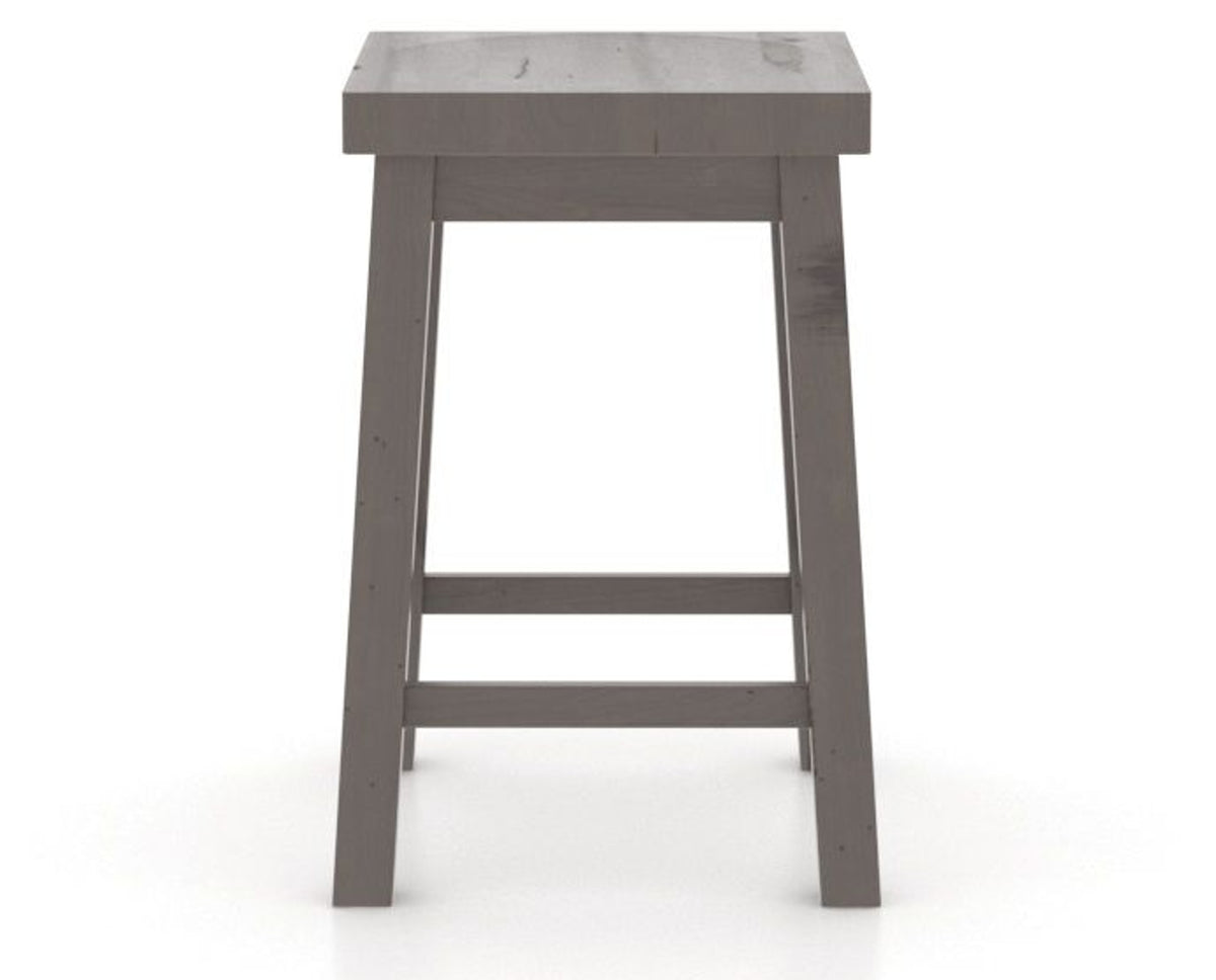 Canadel Loft Backless Counter Stool 5057 in 29 Hazelnut Washed, back view