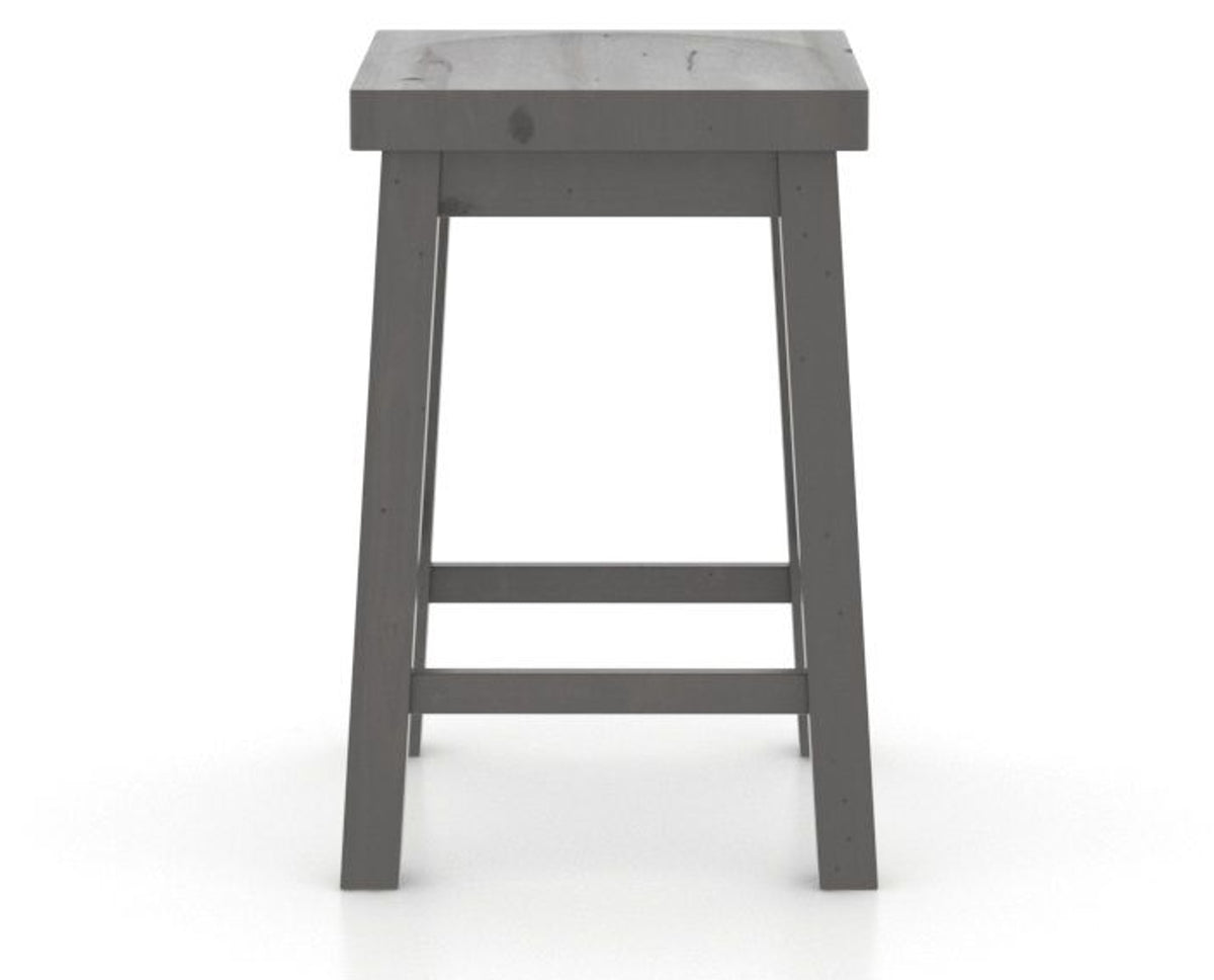 Canadel Loft Backless Counter Stool 5057 in 59 Davy's Grey, front view
